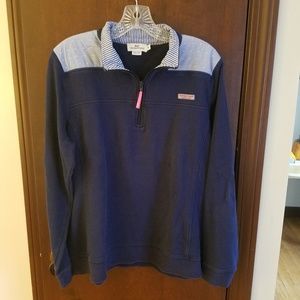 Vineyard Vine Blue Shep Shirt - Stripes Pullover